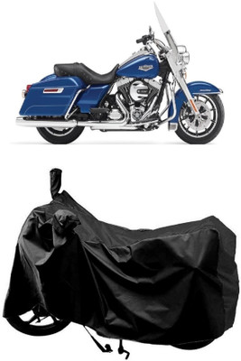 MMSSTAR Waterproof Two Wheeler Cover for Harley Davidson(Road King, Black)