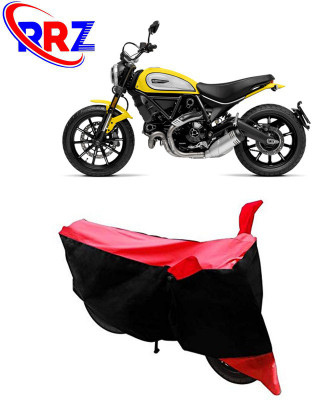 RRZ Waterproof Two Wheeler Cover for Ducati(Scrambler, Black, Red)