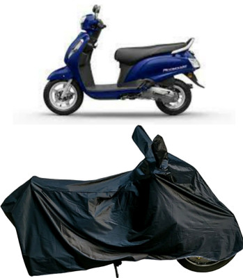 Autofly Waterproof Two Wheeler Cover for Suzuki(Access 125, Black)