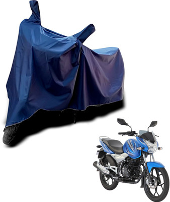 KEDIT Two Wheeler Cover for Bajaj(Discover 125 DTS-i, Blue)
