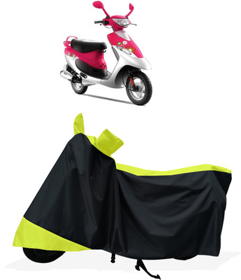 Tricway Two Wheeler Cover for TVS(Pep+, Yellow)