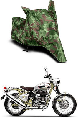 Mdstar Waterproof Two Wheeler Cover for Royal Enfield(Bullet Trials 350, Multicolor)