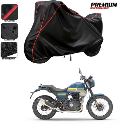 GOSHIV-car and bike accessories Waterproof Two Wheeler Cover for Royal Enfield(Black, Red)