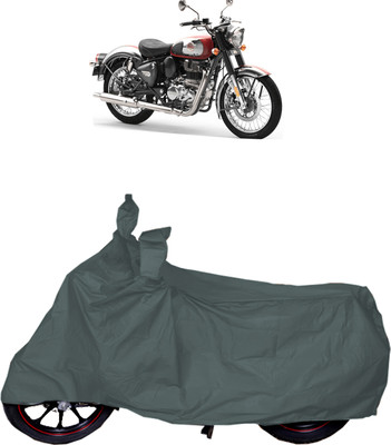 UKIGAL Two Wheeler Cover for Royal Enfield(Classic 350, Grey)