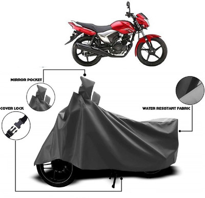 MMSSTAR Waterproof Two Wheeler Cover for Yamaha(Saluto BS6, Grey)