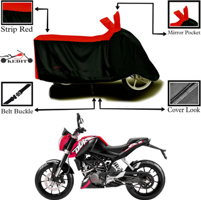 AASHTIK MART Two Wheeler Cover for KTM(250 Duke, Red, Black)