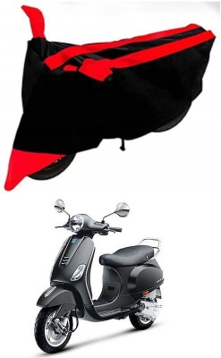 DeepShakshi AUTOMOTIVE Waterproof Two Wheeler Cover for Piaggio(Vespa VXL 125, Red, Black)