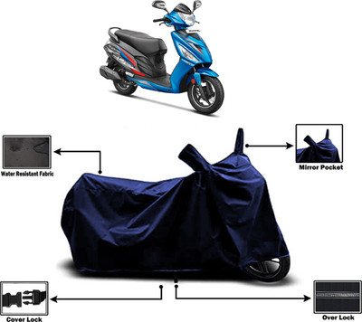 Amexride Two Wheeler Cover for Hero(Maestro Edge 110 BS6, Blue)
