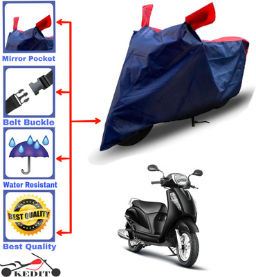 AASHTIK MART Two Wheeler Cover for Suzuki(Access 125, Red, Blue)