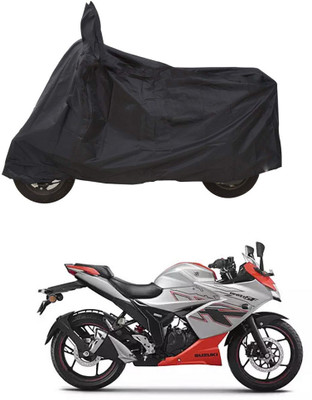 CODOKI Waterproof Two Wheeler Cover for Suzuki(Gixxer, Black)