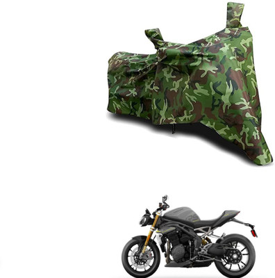 Mdstar Two Wheeler Cover for Triumph(Speed Triple BS6, Green)
