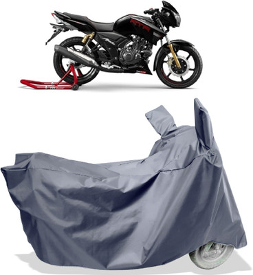 Amexride Two Wheeler Cover for TVS(Apache RTR 180, Grey)