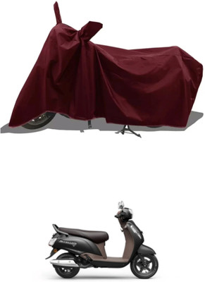 Mdstar Waterproof Two Wheeler Cover for Suzuki(New Access 125, Maroon)