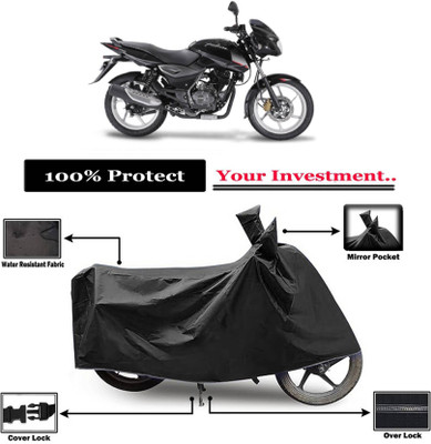 AASHTIK MART Two Wheeler Cover for Bajaj(Pulsar 150, Black)