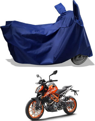 Amexride Two Wheeler Cover for KTM(Duke 390 ABS, Blue)