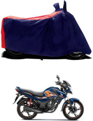 WMIZEXA Waterproof Two Wheeler Cover for Honda(Hness CB350, Red, Black)