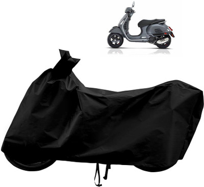 Horseyaart Waterproof Two Wheeler Cover for Vespa(GTS Super 125 BS6, Black)