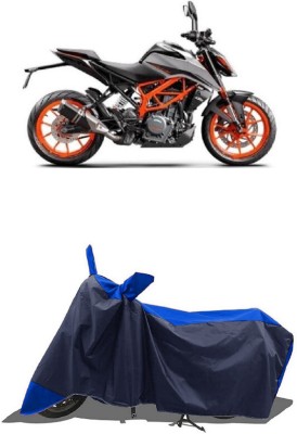 SUGASHRI Waterproof Two Wheeler Cover for KTM(Duke 390 ABS, Blue, Blue)