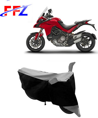 FFZ Waterproof Two Wheeler Cover for Ducati(Multistrada 1260, Black, Grey)