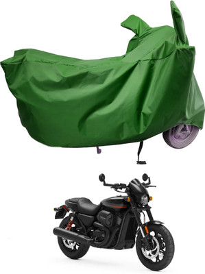 Amexride Two Wheeler Cover for Harley Davidson(Street Rod, Maroon)