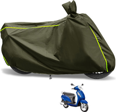 Euro Care Waterproof Two Wheeler Cover for Suzuki(Access 125, Green)