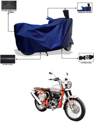 CODOKI Waterproof Two Wheeler Cover for Royal Enfield(Bullet Trials 350, Blue)