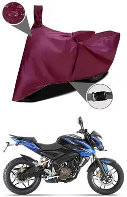 KEDIT Two Wheeler Cover for Bajaj(Pulsar 200NS FI BS6, Maroon)