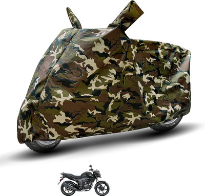 Auto Hub Waterproof Two Wheeler Cover for Honda(CB Trigger, Brown)