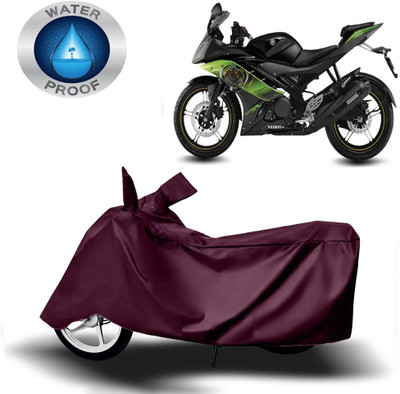 DeepShakshi AUTOMOTIVE Waterproof Two Wheeler Cover for Yamaha(R15S, Maroon)