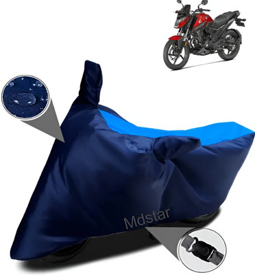 Mdstar Waterproof Two Wheeler Cover for Honda(X-Blade, Blue)