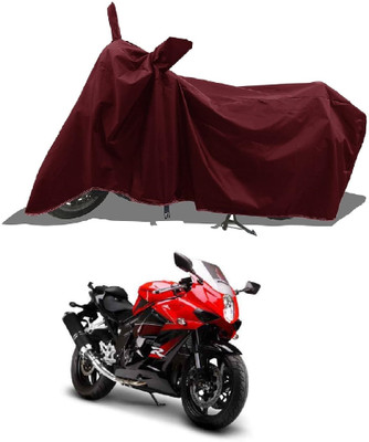 AESTRYD Two Wheeler Cover for Yamaha(Fazer 25 BS6, Maroon)