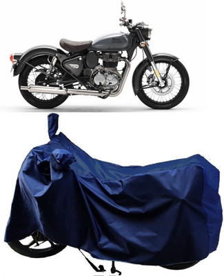 MMSSTAR Waterproof Two Wheeler Cover for Royal Enfield(350 BS6, Blue)