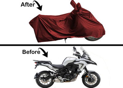 Archistylo Waterproof Two Wheeler Cover for Benelli(TNT 300, Maroon)