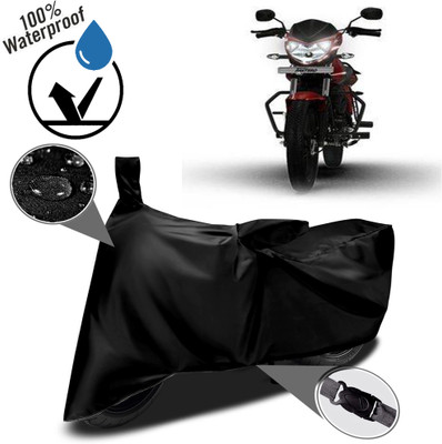 ROYAL AUTO MART Waterproof Two Wheeler Cover for Mahindra(Pantero, Black)