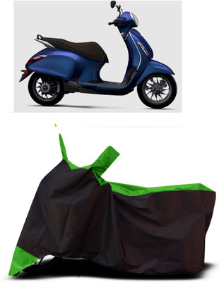 VESMEI Two Wheeler Cover for Bajaj(Urbanite Chetak BS6, Green)
