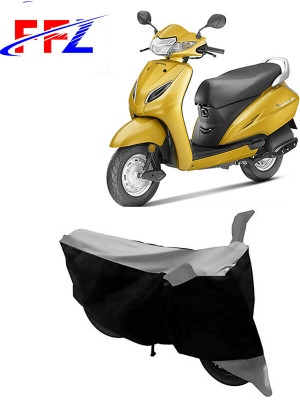 FFZ Waterproof Two Wheeler Cover for Honda(Activa 5G, Black, Grey)