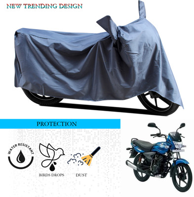 ANTHUB Waterproof Two Wheeler Cover for Bajaj(Platina 125, Grey)