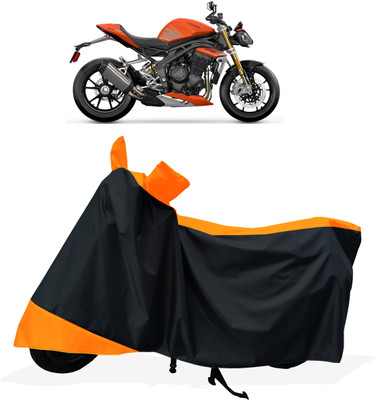 Tricway Two Wheeler Cover for Triumph(Speed Triple BS6, Orange)