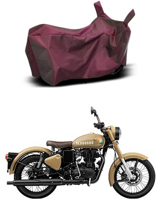 MMSSTAR Waterproof Two Wheeler Cover for Royal Enfield(Bullet Trials 500, Maroon)