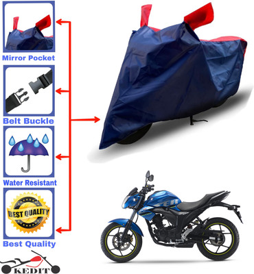 AASHTIK MART Two Wheeler Cover for Suzuki(Gixxer, Red, Blue)