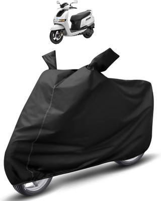 MOCKHE Waterproof Two Wheeler Cover for TVS(iQube Electric, Black)