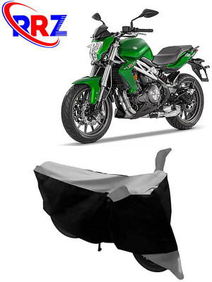 RRZ Waterproof Two Wheeler Cover for Benelli(TNT 300, Black, Grey)