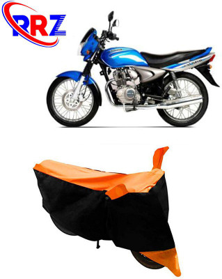 RRZ Waterproof Two Wheeler Cover for Bajaj(XCD 125cc, Black, Orange)