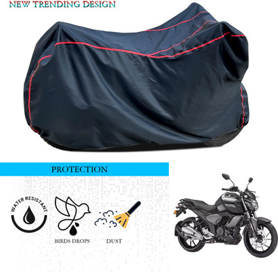 ANTHUB Waterproof Two Wheeler Cover for Yamaha(FZ S V3.0 FI, Black)