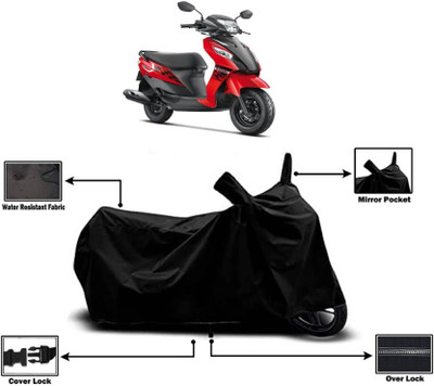 KEDIT Two Wheeler Cover for Suzuki(Let's, Black)