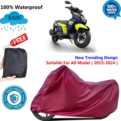 AUTOCAD Waterproof Two Wheeler Cover for TVS(Ntorq 125, Maroon)