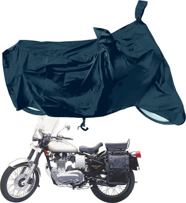 RiderShine Two Wheeler Cover for Royal Enfield(Machismo 500, Black)