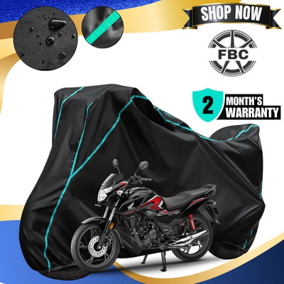 AUTOCAD Waterproof Two Wheeler Cover for Honda(SP 125, Black, Blue)