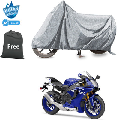 CODOKI Waterproof Two Wheeler Cover for Yamaha(YZF-R1, Silver)