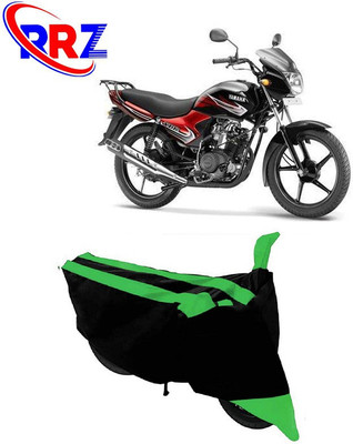 RRZ Waterproof Two Wheeler Cover for Yamaha(YBR 110, Black, Green)